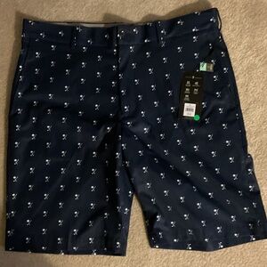 Walter Hagen Navy Patterned Men's Shorts